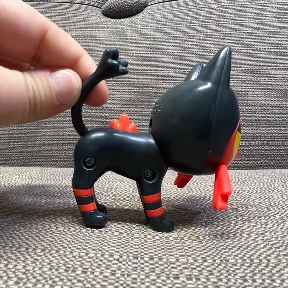 Pokemon Litten Figure Sun Moon McDonalds Happy Meal Toy Cake Topper - Picture 3 of 4